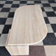 Vintage coffee table in travertine