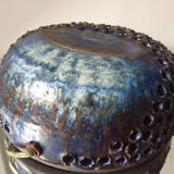 Danish ceramic stoneware 1974 wall light  signed studio