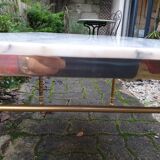 Table basse en marbre et laiton style Louis XV