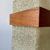 Teak and perspex pendant light from the 60s