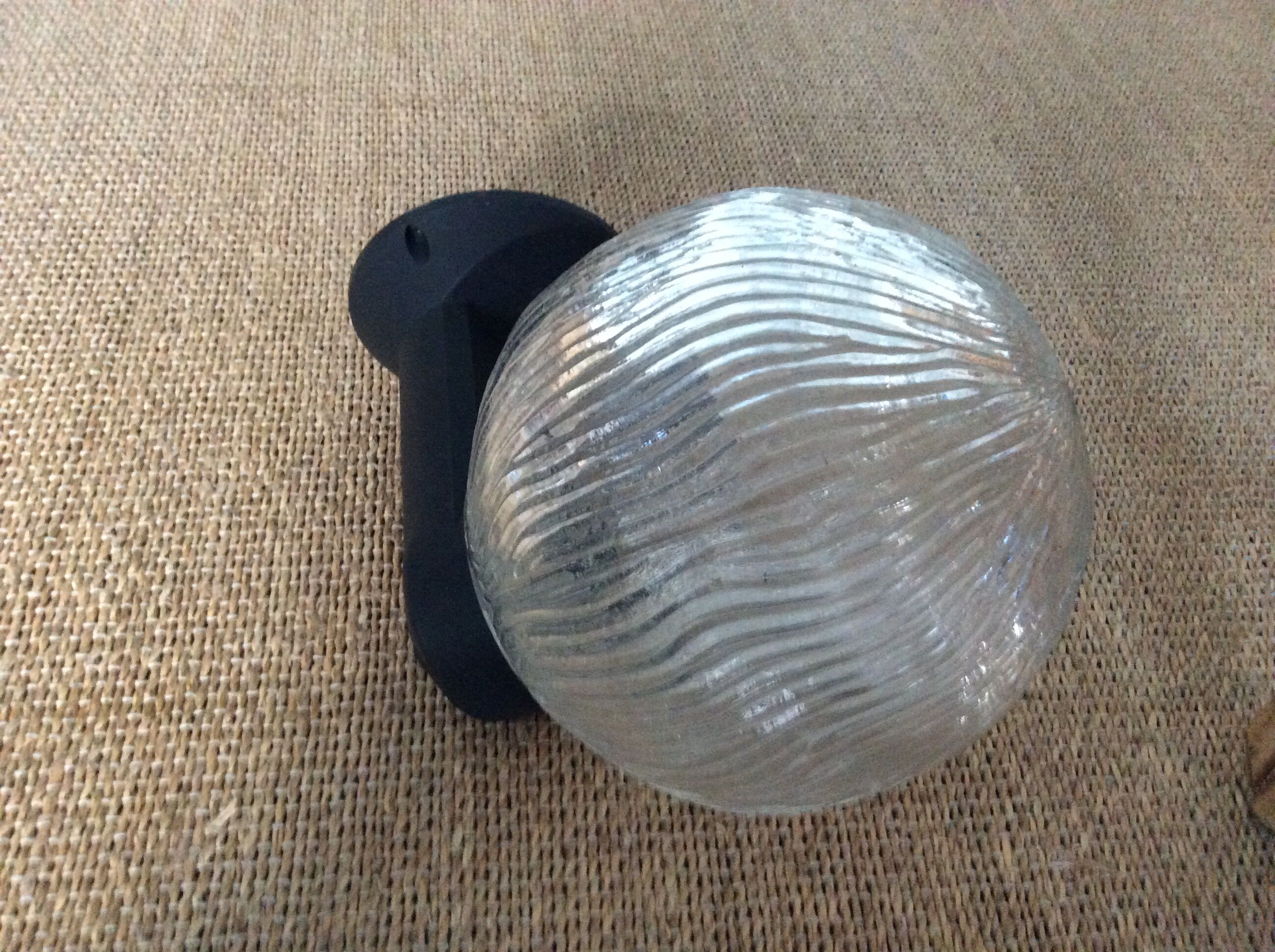 Glass ball globe wall lamp