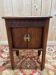 Antique bedside table in solid oak