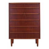 Teak chest of drawers, Danish design, 1970s, production: Denmark