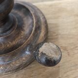 Set of two old candlestick lamps to restore
