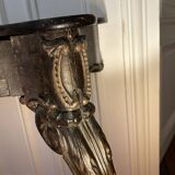 Antique console table in blackened wood – Louis XV style – 18th century