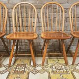 Set of 4 vintage Danish chairs 1970