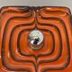 Cubic psychedelic pop art fat lava wall light by pan ceramics, germany, 1970