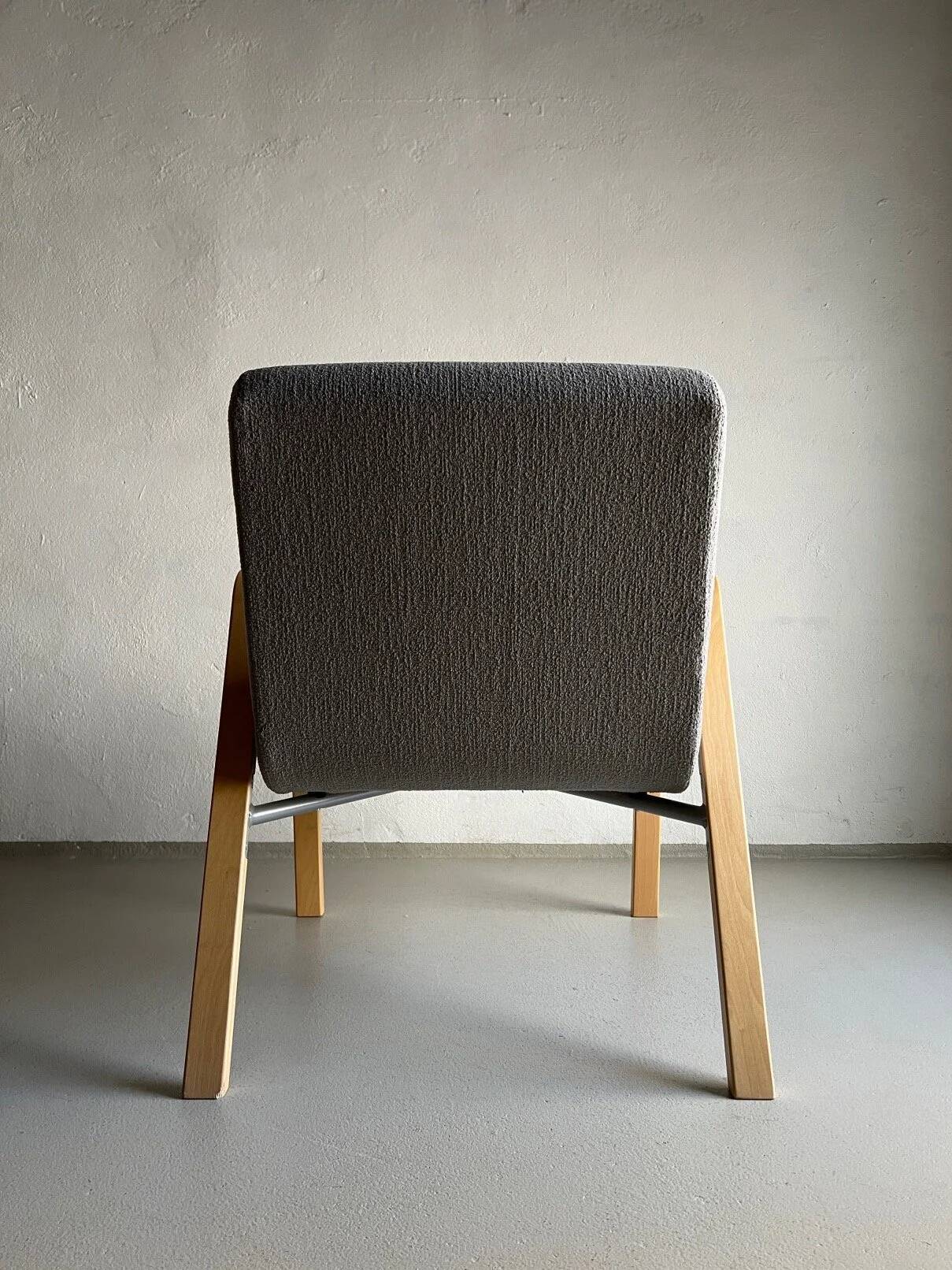Scandinavian gray easy chair | 1980s