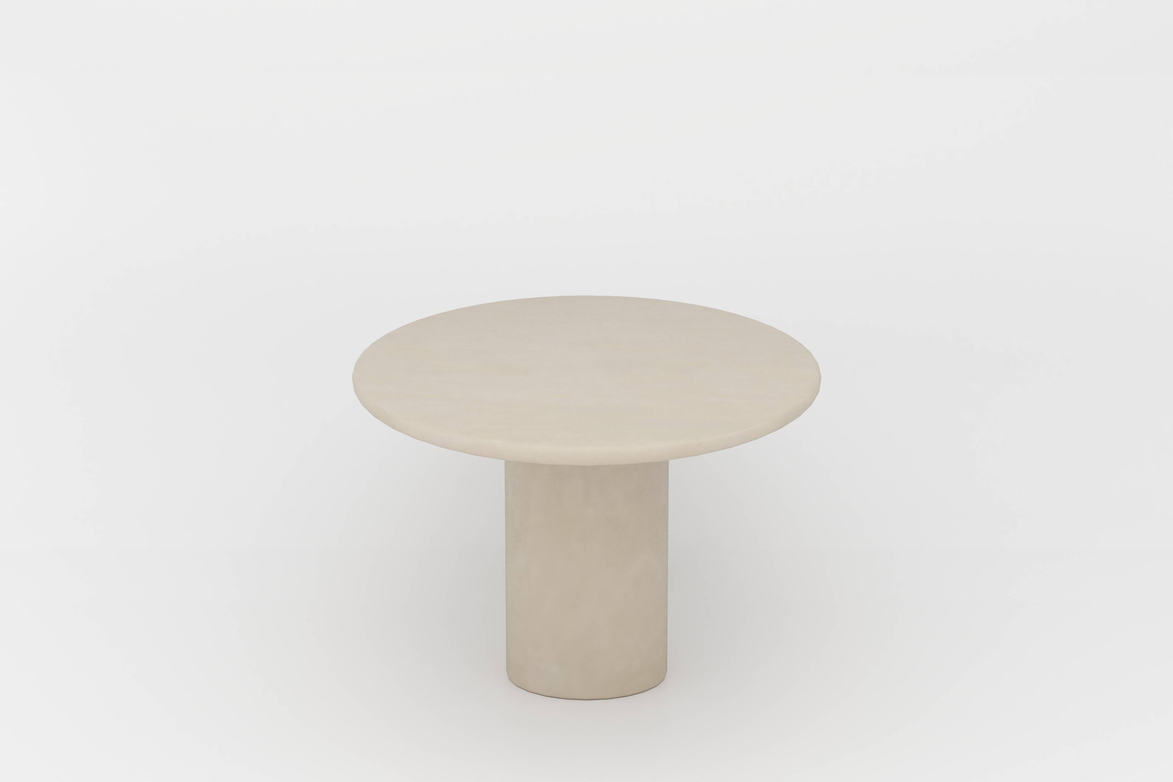 Handcrafted w/ Plaster - Textured Dining Table “Ellipsis” – Oval Shape 260