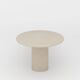 Table à manger texturée “Ellipsis” en plâtre fait main – forme ovale 260