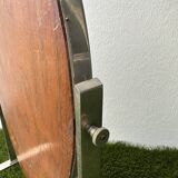 Table or dressing table mirror on stand in metal and wood, 1950