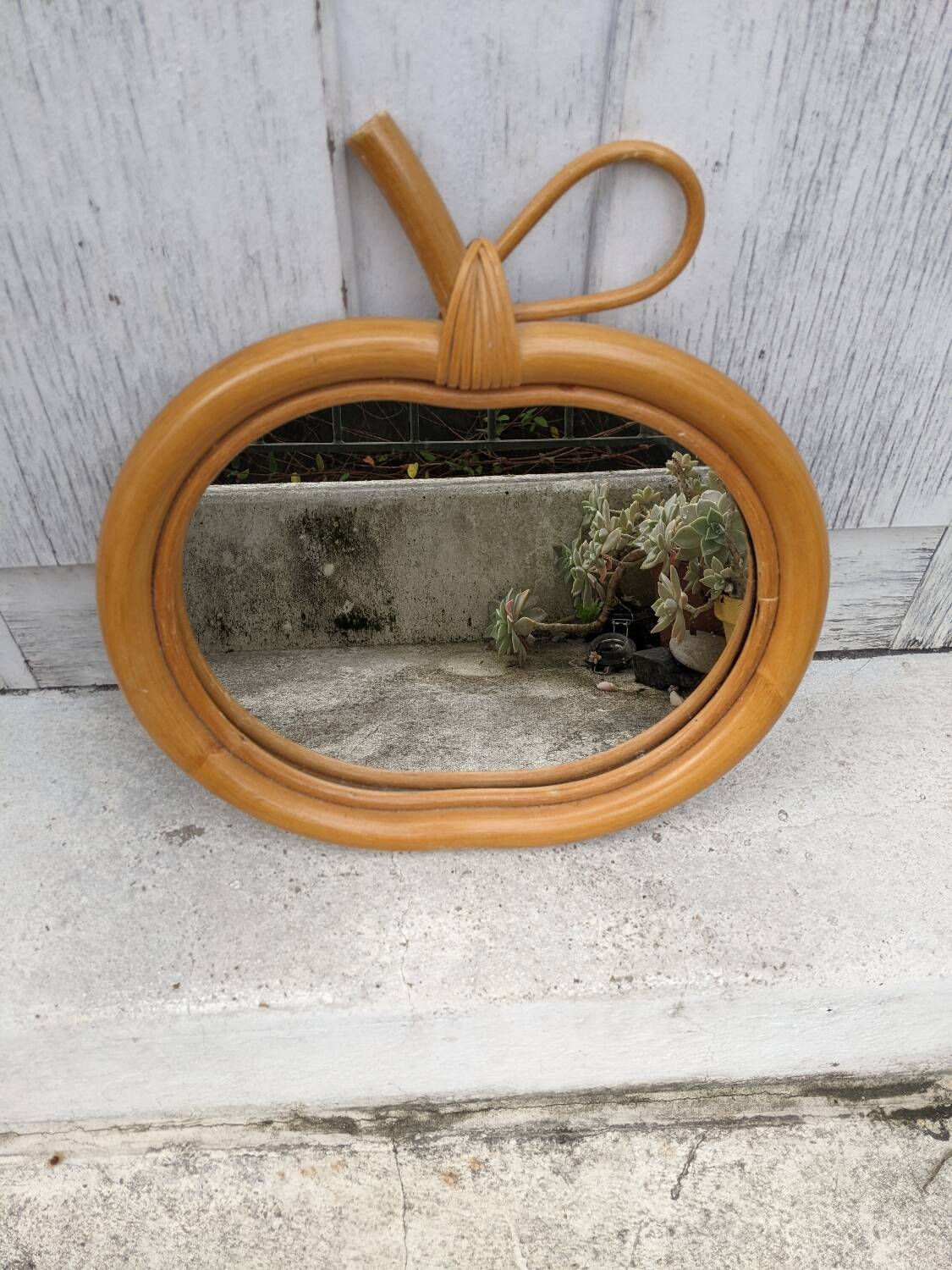 Vintage apple mirror bohemian country decoration for children