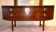 Avalon sideboard in brown teak veneer, chrome handles and wooden legs, 1960s.