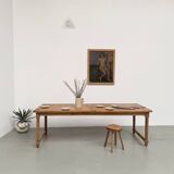 Table de ferme en hêtre XL