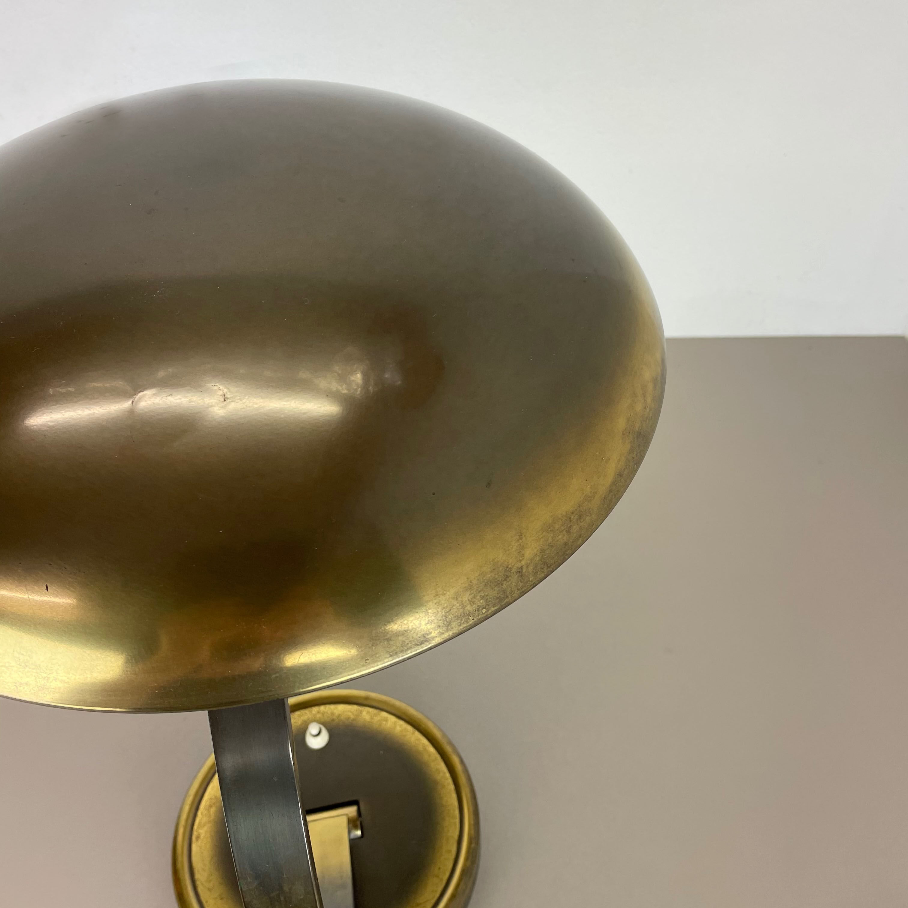 German Brass Kaiser Idell 6751 Bauhaus Desk Light Christian Dell, Germany, 1950s