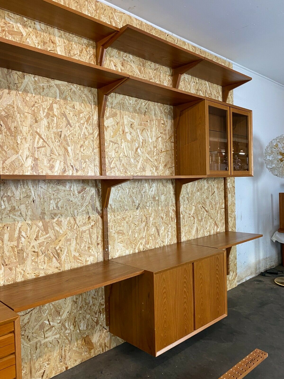 Teak wall shelf by Cado Poul Cadovius 60/70
