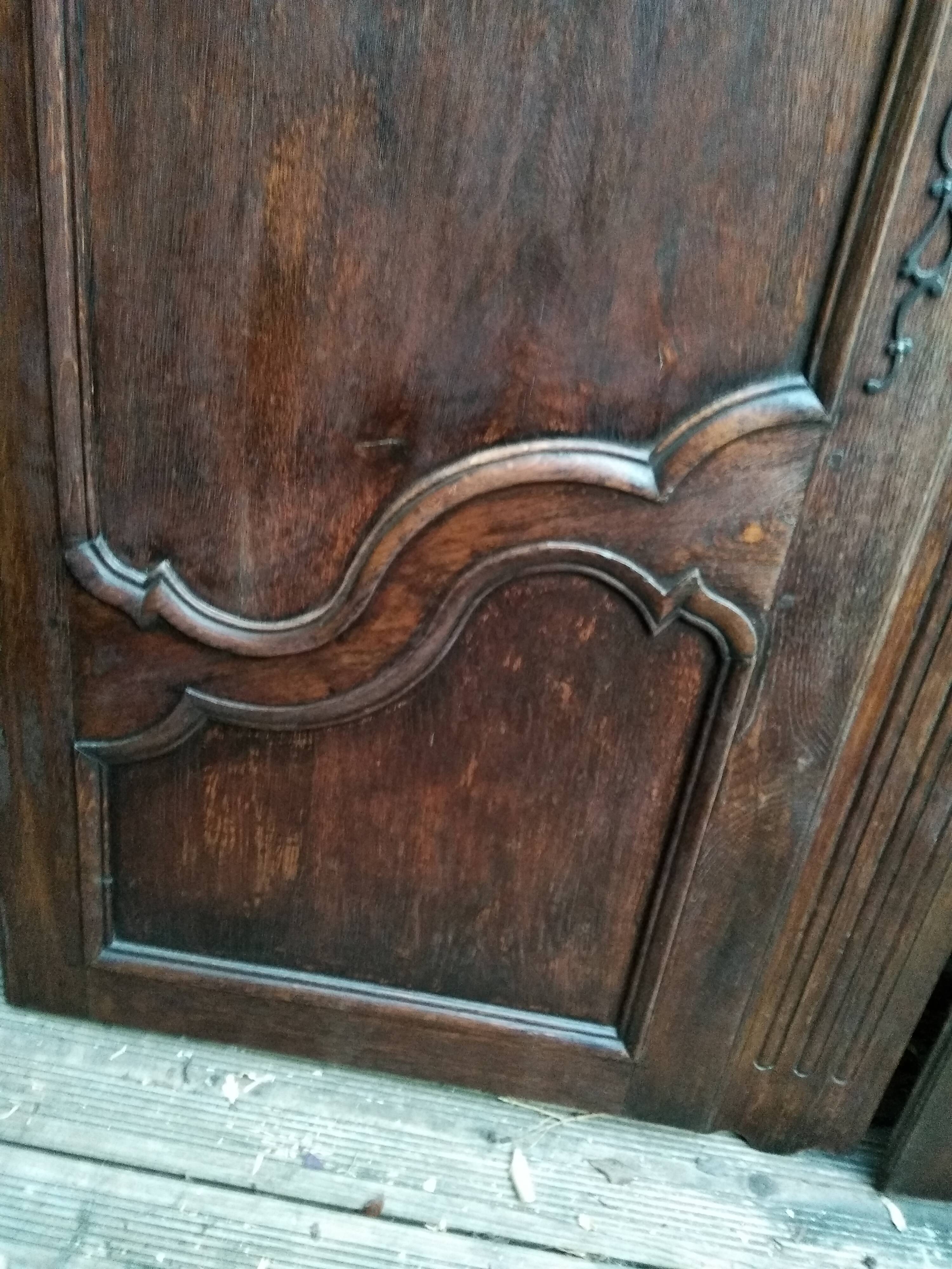 Pair of antique cabinet doors