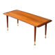 Mid-century modern teak coffee table with brass feet, Sweden circa 1960