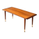 Mid-century modern teak coffee table with brass feet, Sweden circa 1960