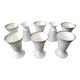 8 Mazagrans in Haviland Limoges Porcelain