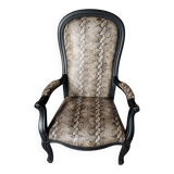 Voltaire Armchair Faux Snake