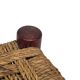 Vintage Footstool wood and rope, 1960s