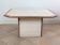 Travertine and marble coffee table