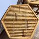 Vintage Boho Mid Century Bamboo Hexagonal Side Coffee Tables Flower Stools