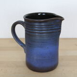 Blue ceramic pitcher, Ludovic Salins