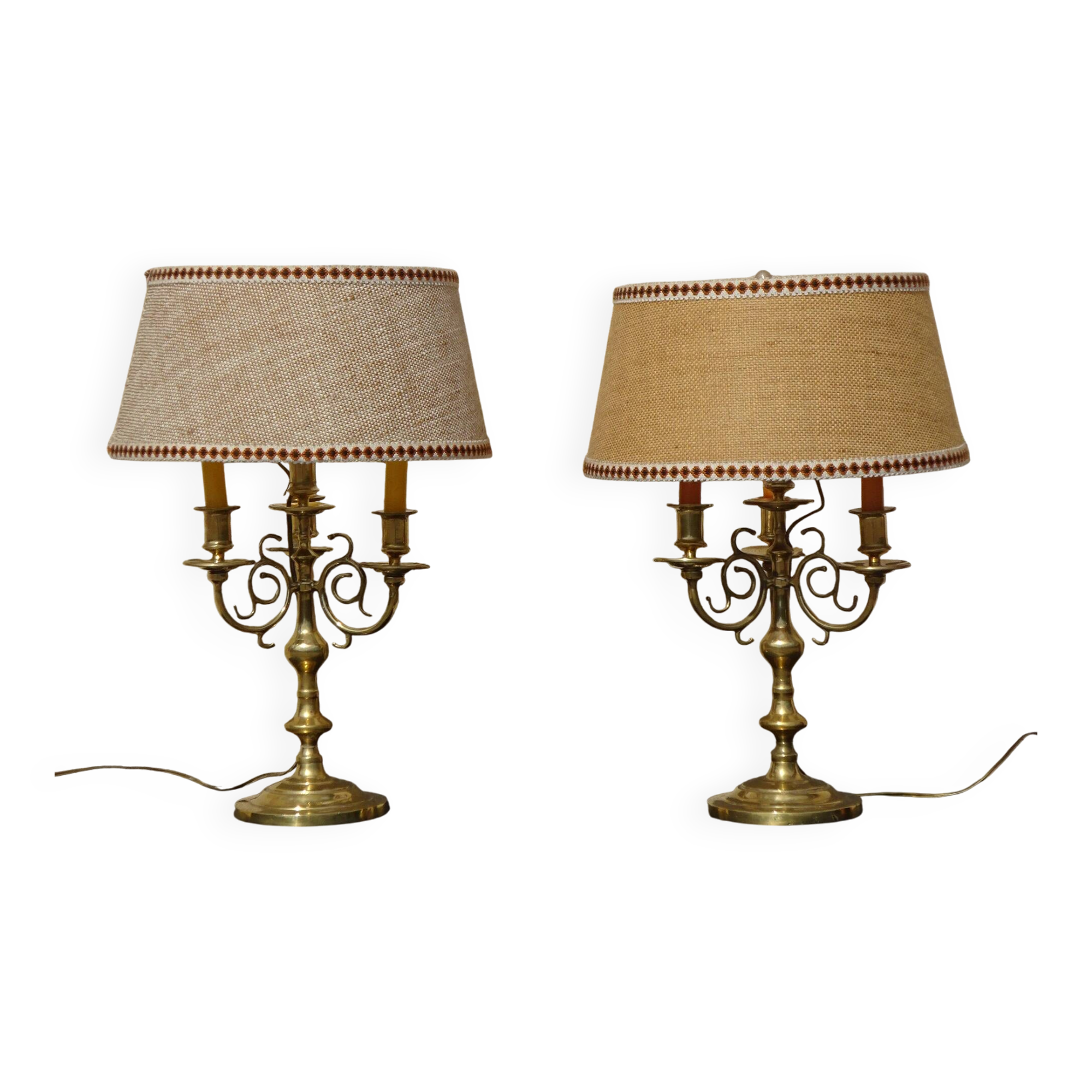 Chandeliers lamps, the pair