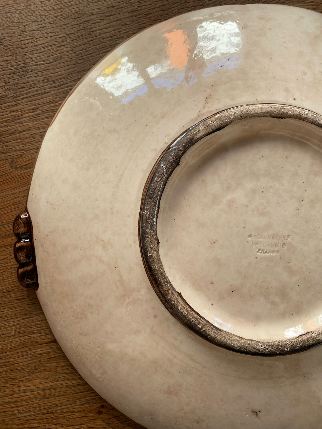 Vallauris ceramic dish signed jerôme massier