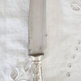 Set of 11 vintage knives, steel blades and silver handles