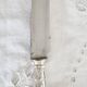 Set of 11 vintage knives, steel blades and silver handles