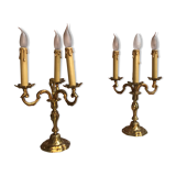 Pair of candelabras Louis XVI style