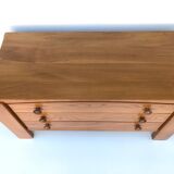 Commodus in solid elm, Maison Regain, 1970s