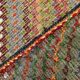 Tapis Kilim vintage vert et orange 7x9, 203x263 cm