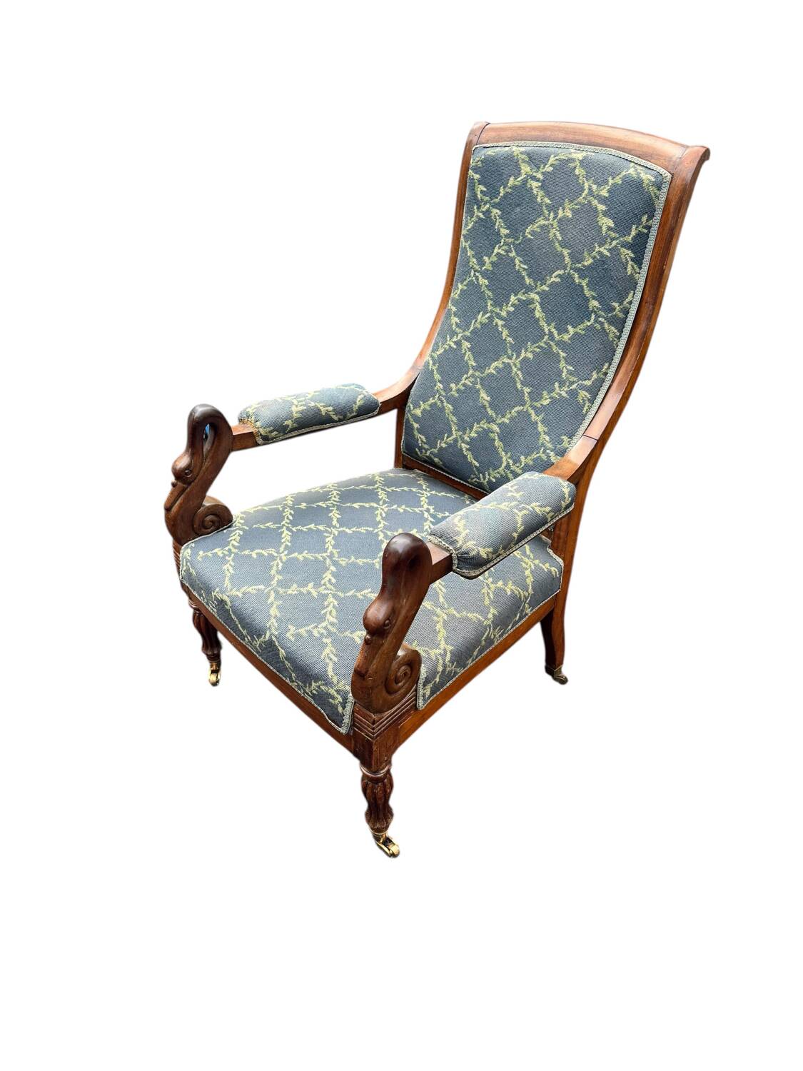 Fauteuil Voltaire "col de cygne" – XIXe siècle