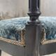Chaise Napoléon 3 velours bleu