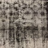 Distressed Turkish Runner 280x98 cm wool Vintage rug, Overdyed Black