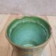 Art Deco vase / goblet by Satre & Vallin "nillavertas" in green and ochre glazed ceramic.