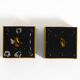 Pair of 60s Space Age metal wall lamps by Klaus Hempel for Kaiser Leuchten