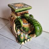 Elephant glazed earthenware