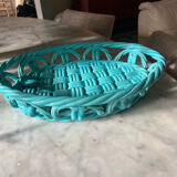 Vintage Vallauris woven ceramic dish