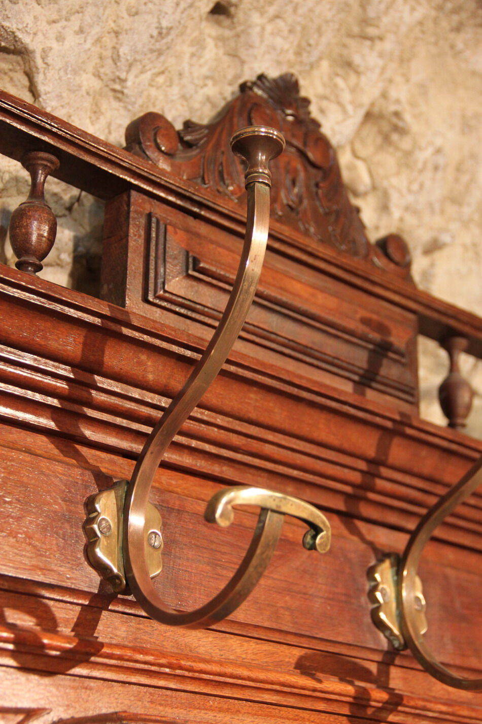 Walnut coat hanger from the 1930