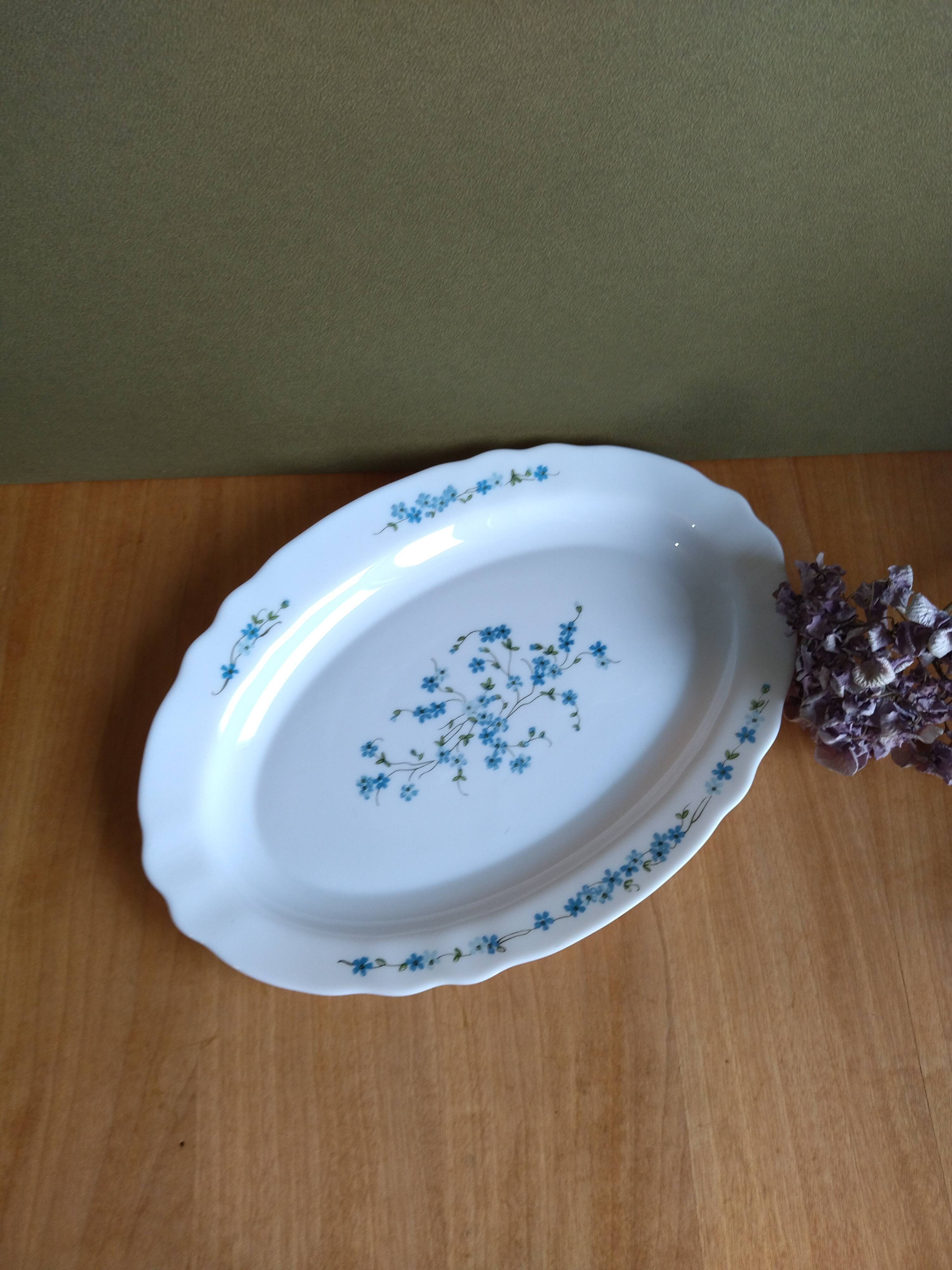 Serving dish arcopal forget-me-not Vintage Veronica