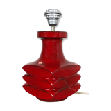 Red ceramic studio pottery table light by Cari Zalloni for Fohr, Germany 1970s