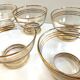 Set of 8 Glasses Coupes Bowls Champagne Alcohol Vintage Crystal Design