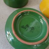 2 mini ceramic butter dishes