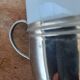 Vintage espresso cups. Porcelain and removable metal stand.