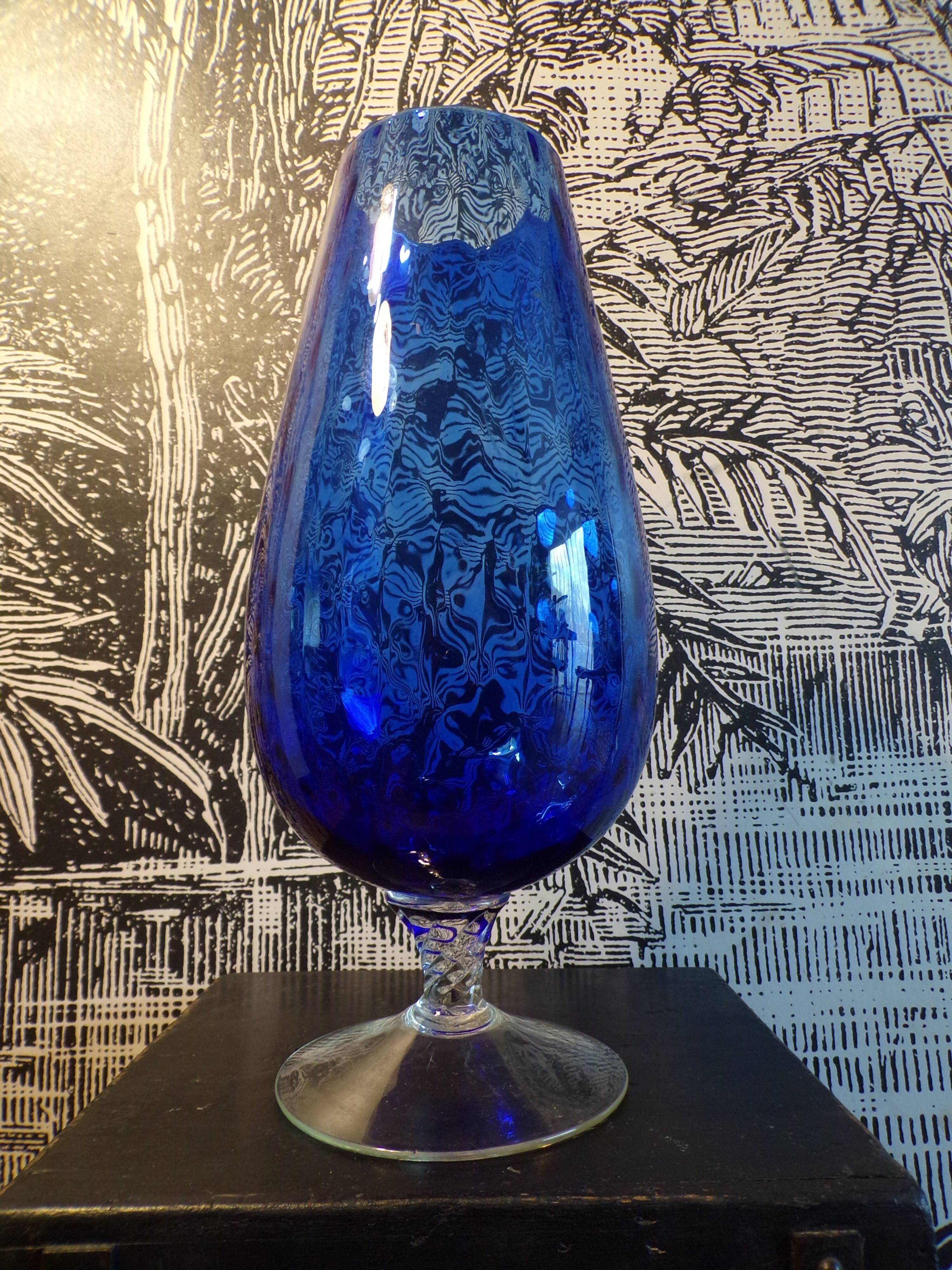 Blue Empoli vase